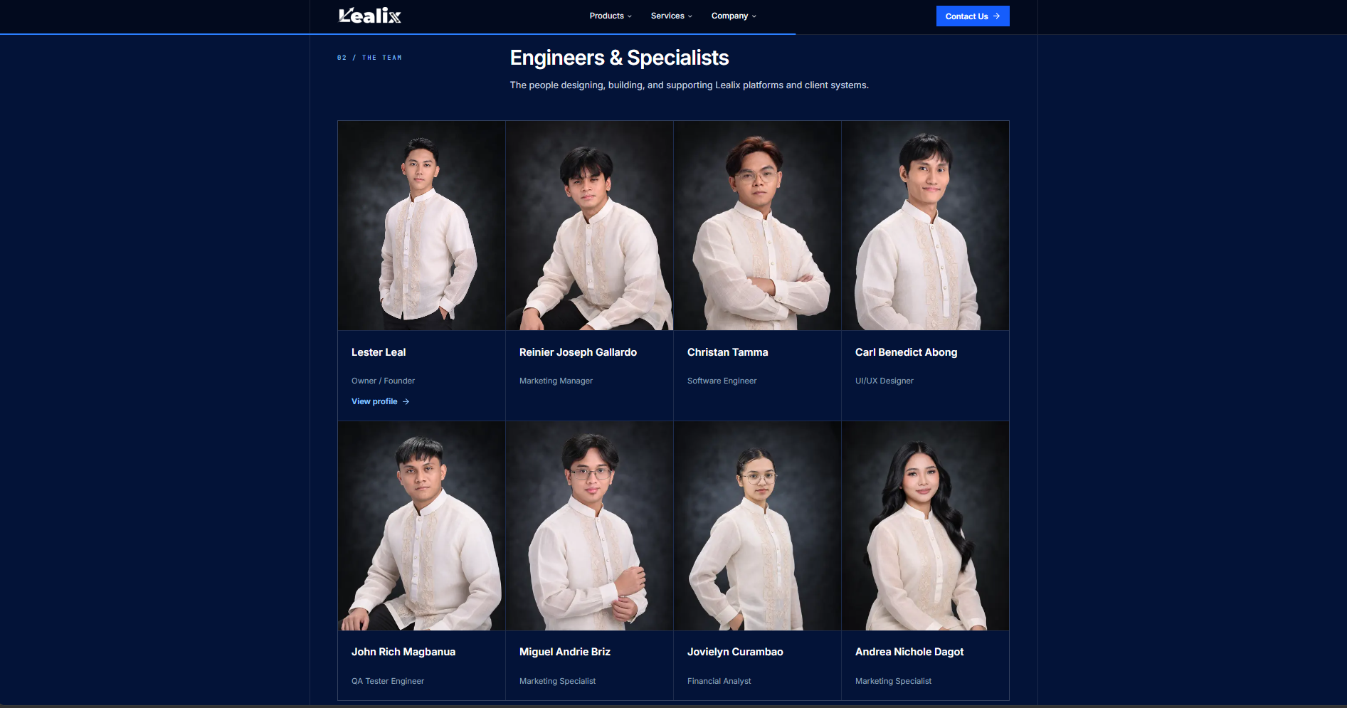 Lealix engineers and specialists
